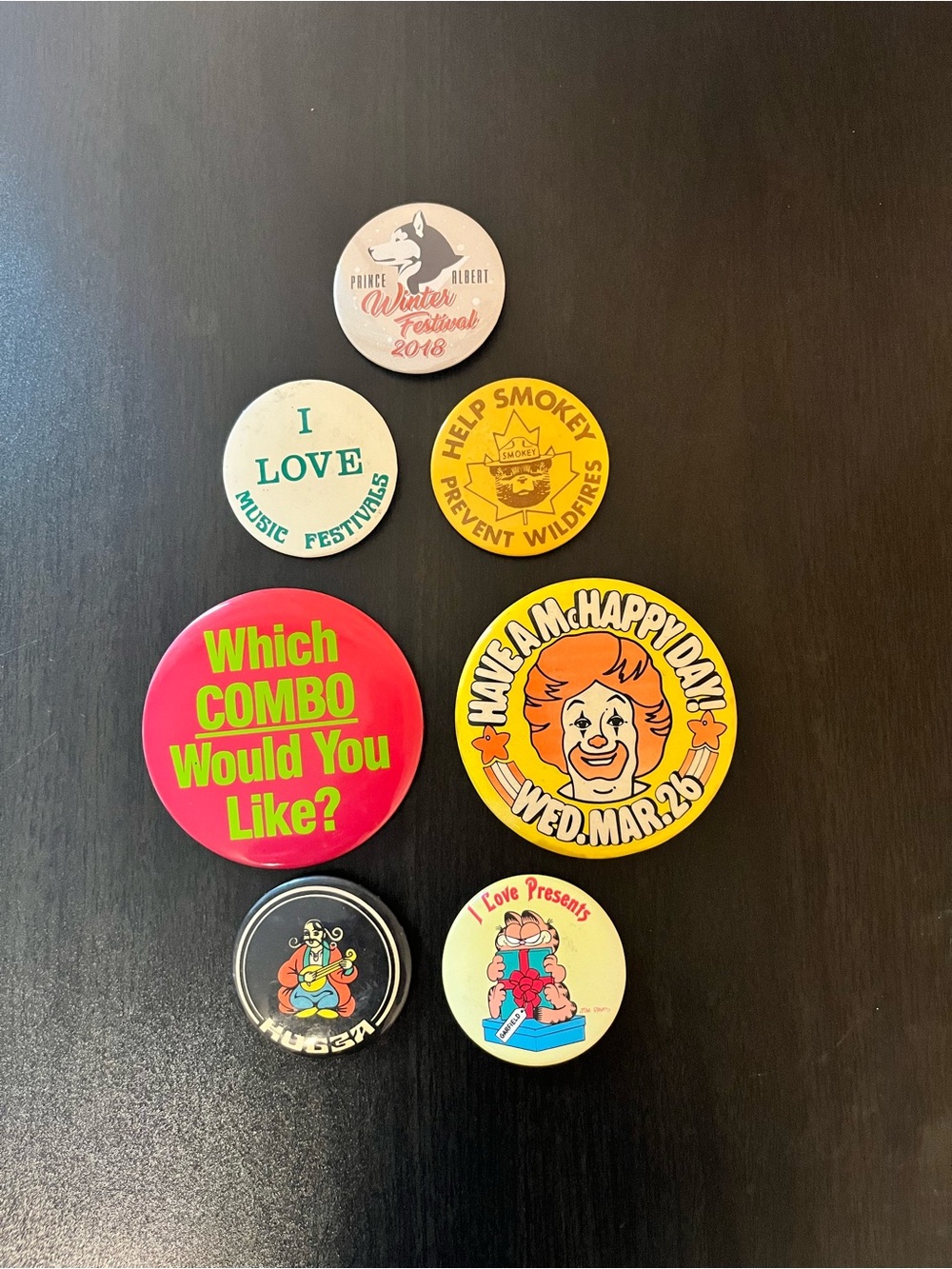 Vintage Button Pin Lot
